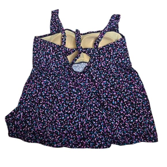 SWUMSUITS FOR ALL confetti print plus size tankini bikini swim top 26 - Picture 3 of 7